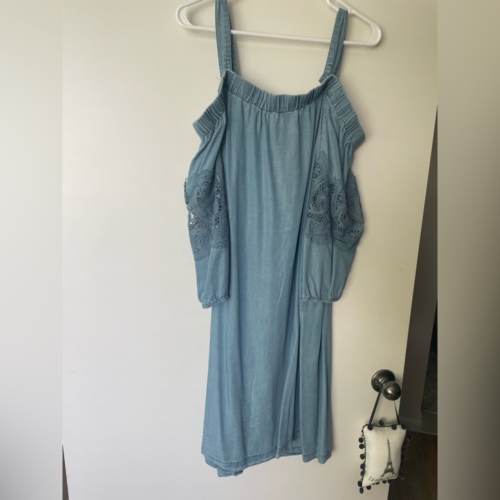 Chicos washed denim dress